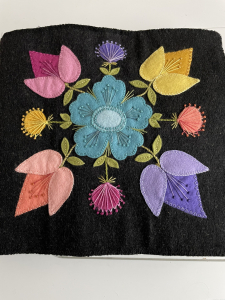 Workshop Val Alexander 3D Wool felt applique @ Dence Park Community Centre